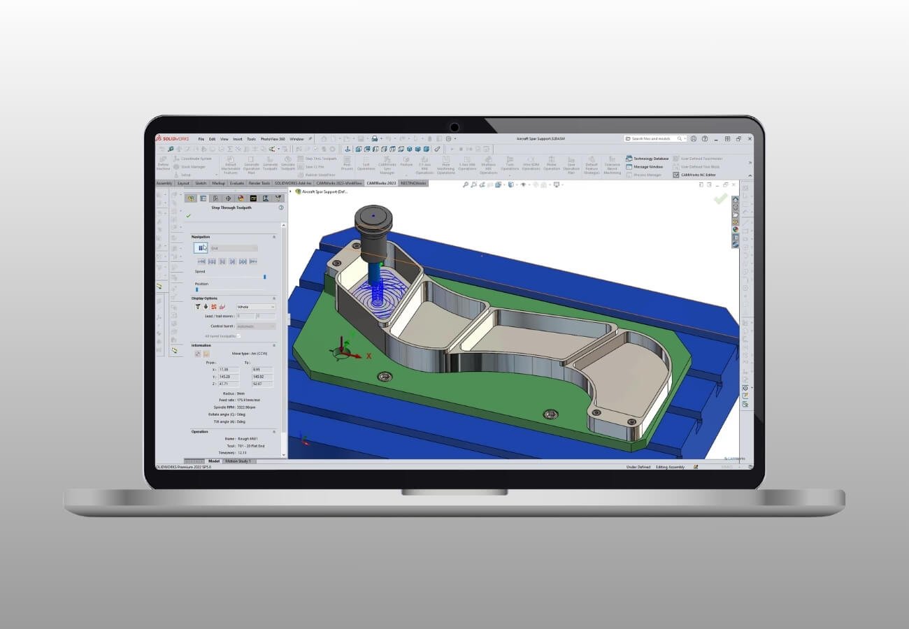 event solidworks cam milling 25 axis bg