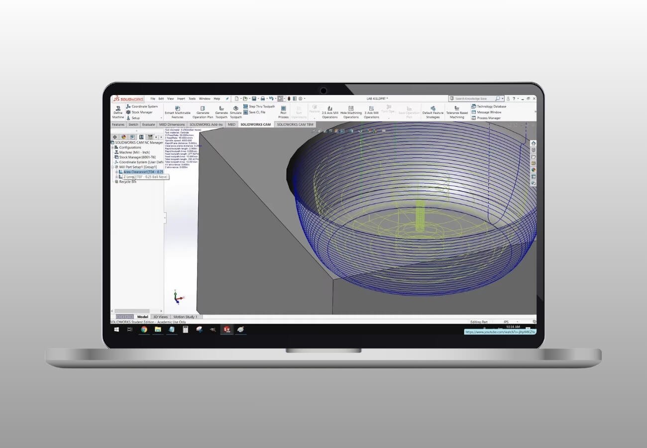 event solidworks cam milling 3 axis bbg